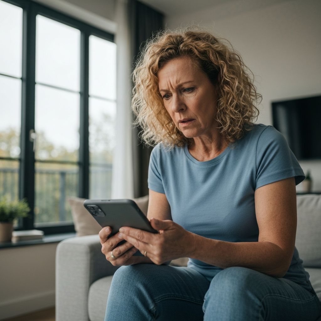 Enttäuschte Familie blickt besorgt in die Zukunft aufgrund politischer Entwicklungen
